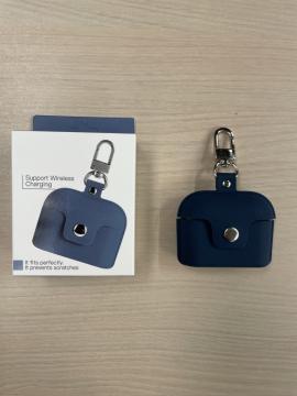 Coque pour Airpods Pro Couleur, Imprimé cuir avec Porte-clés